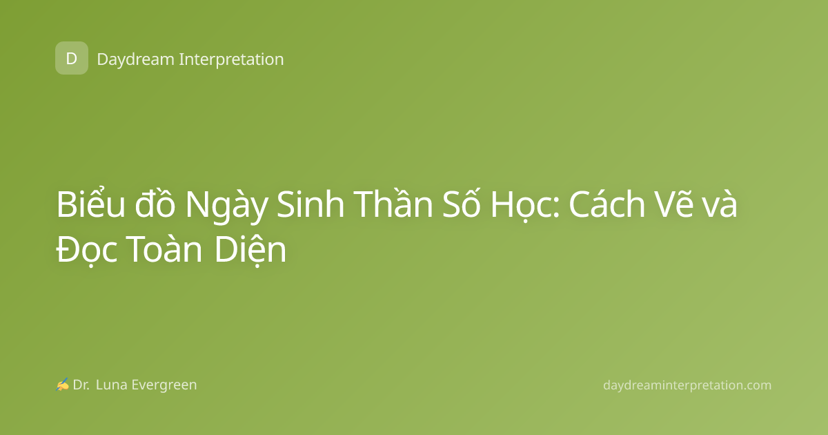 Biểu đồ Ngày Sinh Thần Số Học: Cách Vẽ và Đọc Toàn Diện