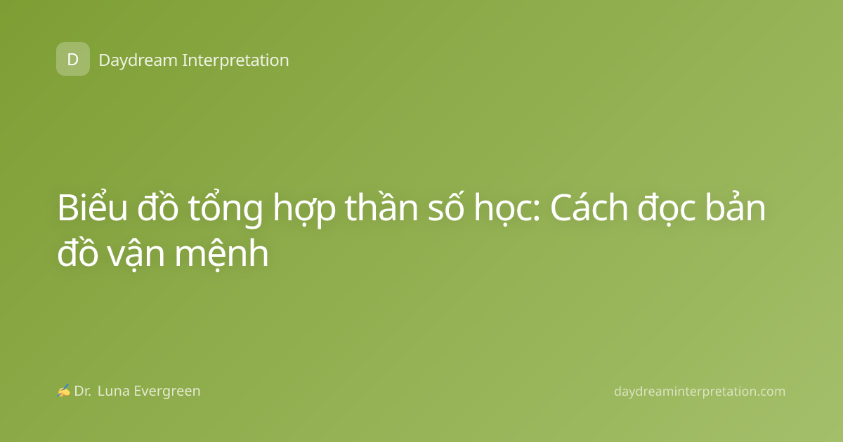 Biểu đồ tổng hợp thần số học: Cách đọc bản đồ vận mệnh