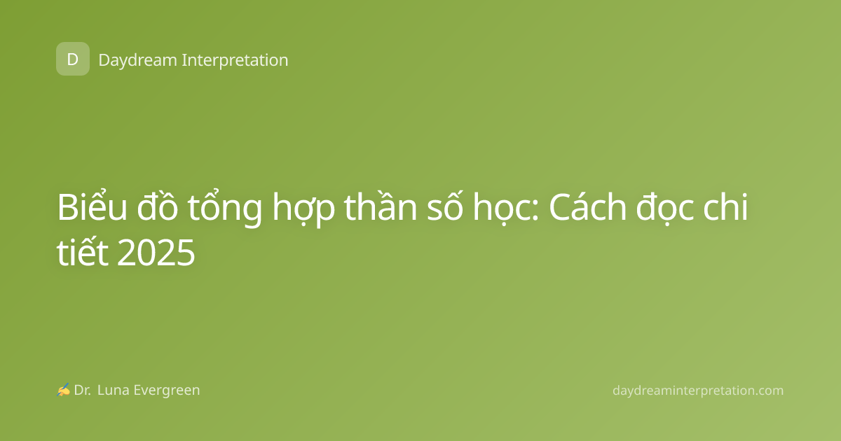 Biểu đồ tổng hợp thần số học: Cách đọc chi tiết 2025