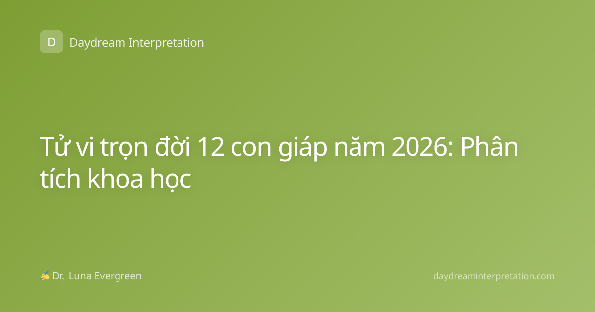 Tử vi trọn đời 12 con giáp năm 2026: Phân tích khoa học